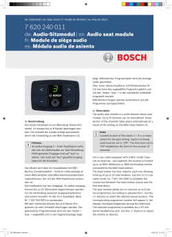 7 620 240 011 - Bosch Mobility Solutions