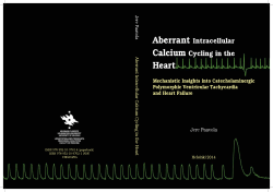 Aberrant Intracellular Calcium Cycling in the Heart - Helda