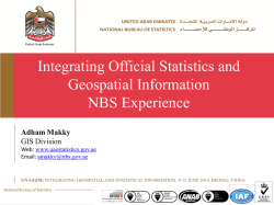 Integrating Official Statistics and Geospatial Information NBS