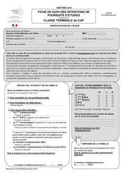 Fiche de dialogue CAP
