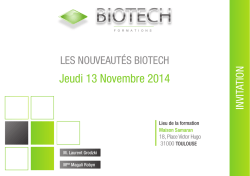 Jeudi 13 Novembre 2014