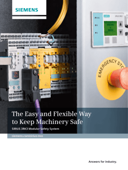 The Easy and Flexible Way to Keep Machinery Safe