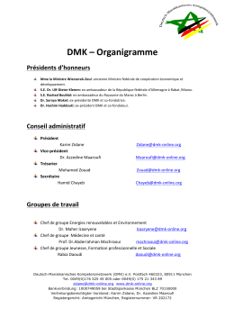 Organigramme - Deutsch-Marokkanisches Kompetenznetzwerke