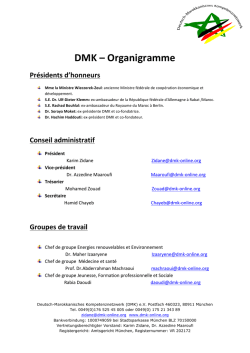 Organigramme - Deutsch-Marokkanisches Kompetenznetzwerke