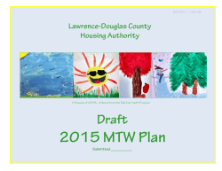 2015 MTW Plan - Lawrence-Douglas County Housing Authority