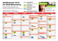 Müllkalender 2015