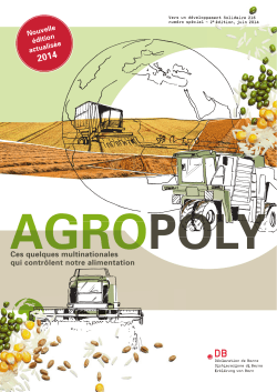 Agropoly - Déclaration de Berne