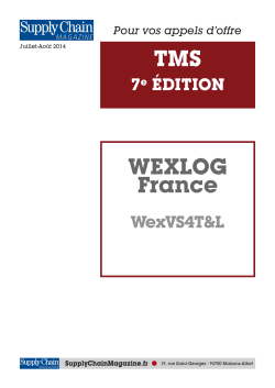TMS WEXLOG France - Supply Chain Magazine
