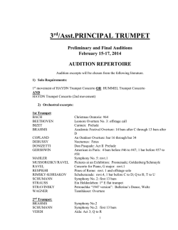 3 /Asst.PRINCIPAL TRUMPET