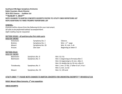 Download Audition List Here - Southwest Michigan Symphony