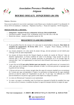 2 Reglement-bourse-APO jonquières 2014 - APO-Avignon