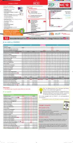 Horaires et plan ligne 12 - Verneuil-sur