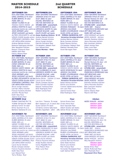 Bingo Sche﻿dule