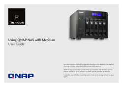 Using QNAP NAS with Meridian User Guide