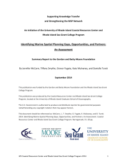 + Read the full report - Rhode Island Sea Grant