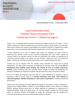 Communiqué de presse - Pôle Véhicule du Futur