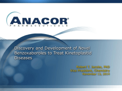 Discovery and Development of Novel Benzoxaboroles to
