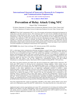 Prevention of Relay Attack Using NFC