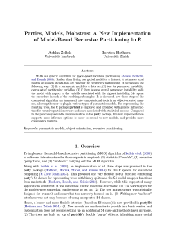 A New Implementation of Model-Based Recursive Partitioning in R