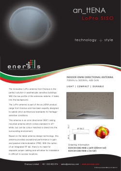 LoPro SISO Omni Antenna