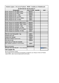 bon de commande du site huilerie Lepine (PDF)