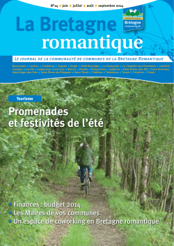Le budget 2014 - Communauté de Communes Bretagne Romantique