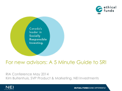 View Slides - Responsible Investment Association