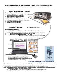 Delta NCS System-I (Stimulator + Detector) $33,595
