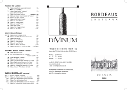Aktuelle Bordeaux-Preisliste (Stand Nov. 2014) als
