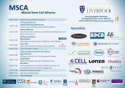 programme - Mercia Stem Cell Alliance