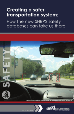 SHRP2 Brochure - National Association of County Engineers