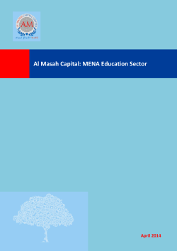Al Masah Capital: MENA Education Sector
