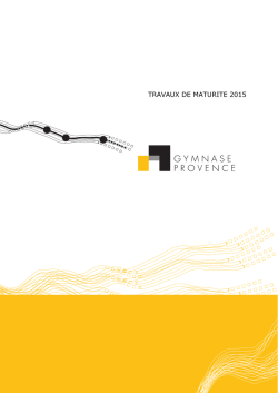 Informations 2015 - Gymnase Provence