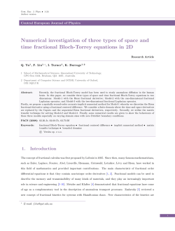 Numerical investigation of three types of space and