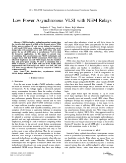 Low Power Asynchronous VLSI with NEM Relays