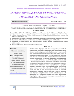 fermentation of carica papaya seeds and its effects on weight of