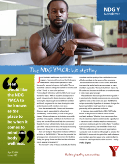 NDG YMCA Newsletter April 2014