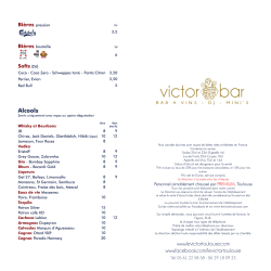 Carte Bar.indd - Victor Toulouse