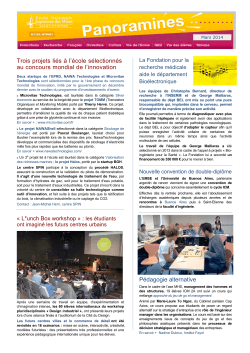 Mars 2014 - Association des Ingénieurs Civils des Mines de Saint