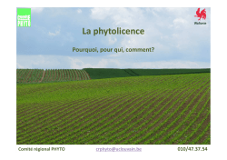 Le Comité Régional Phyto – La phytolicence