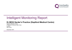 Intelligent Monitoring Report