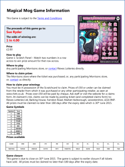 Magical Mog Game Information - Rieves Lottery