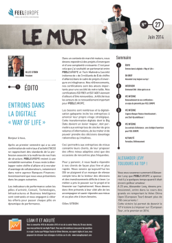 &eacute;DIto entrons Dans la DIgItale &laquo; waY of lIfe &raquo;