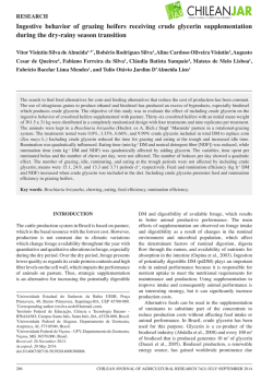 Ingestive behavior of grazing heifers receiving crude