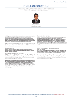 NCR Corporation - American Business Council