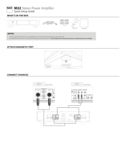 M22 Stereo Power Amplifier