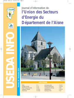 Edito D&eacute;cembre 2014