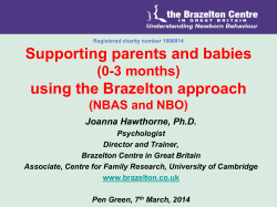 Supporting parents and babies using the