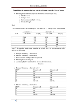 Economic Analysis