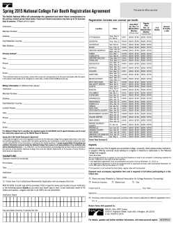 NCF 2015 Spring Registration Form